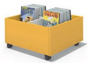 Bac albums enfant tout bois carré ou rectangle au sol 