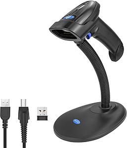 Douchette sans fil 2.4 GHZ, Bluetooth et filaire lecteur de codes-barres 2D, QRcode
