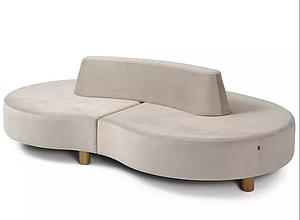 Banquette centrale double face XXL forme design