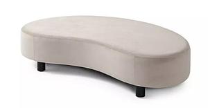 Banc sans dossier forme design "haricot" 