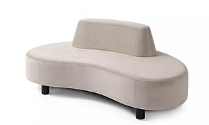 Banc AVEC dossier forme design "haricot"  