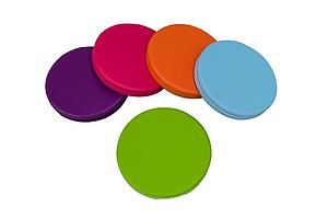 Lot de 5 galettes d'assise ENFANT rondes en mousse coloris IDENTIQUES