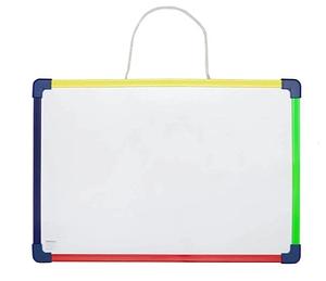 Tableau blanc ENFANT  biface cadre multicolore 2 tailles