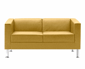 Canapé enveloppant confort avec accoudoirs  2 ou 3 places sur piétement métal  