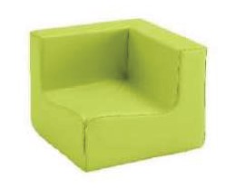 Banquette d'angle mousse gamme ADOS revêtement PVC aspect TEXTURE 