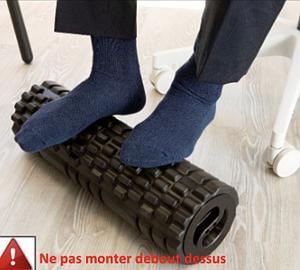 Repose-pieds dynamique ERGONOMIQUE forme rouleau 