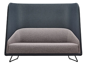 Canapé HAUT design 2 places enveloppant "cocon"