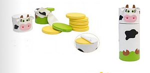 Kit galettes d'assise FUN thème animaux pour heure du conte avec sac de transport