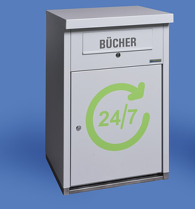Boîte de retour compacte acier INOX cap.80 livres