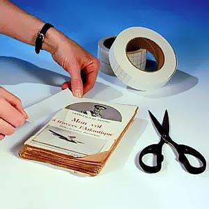Toile de pliage blanche pour reliure