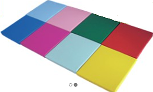 Lot 8 poufs mousse Rectangulaires Plats